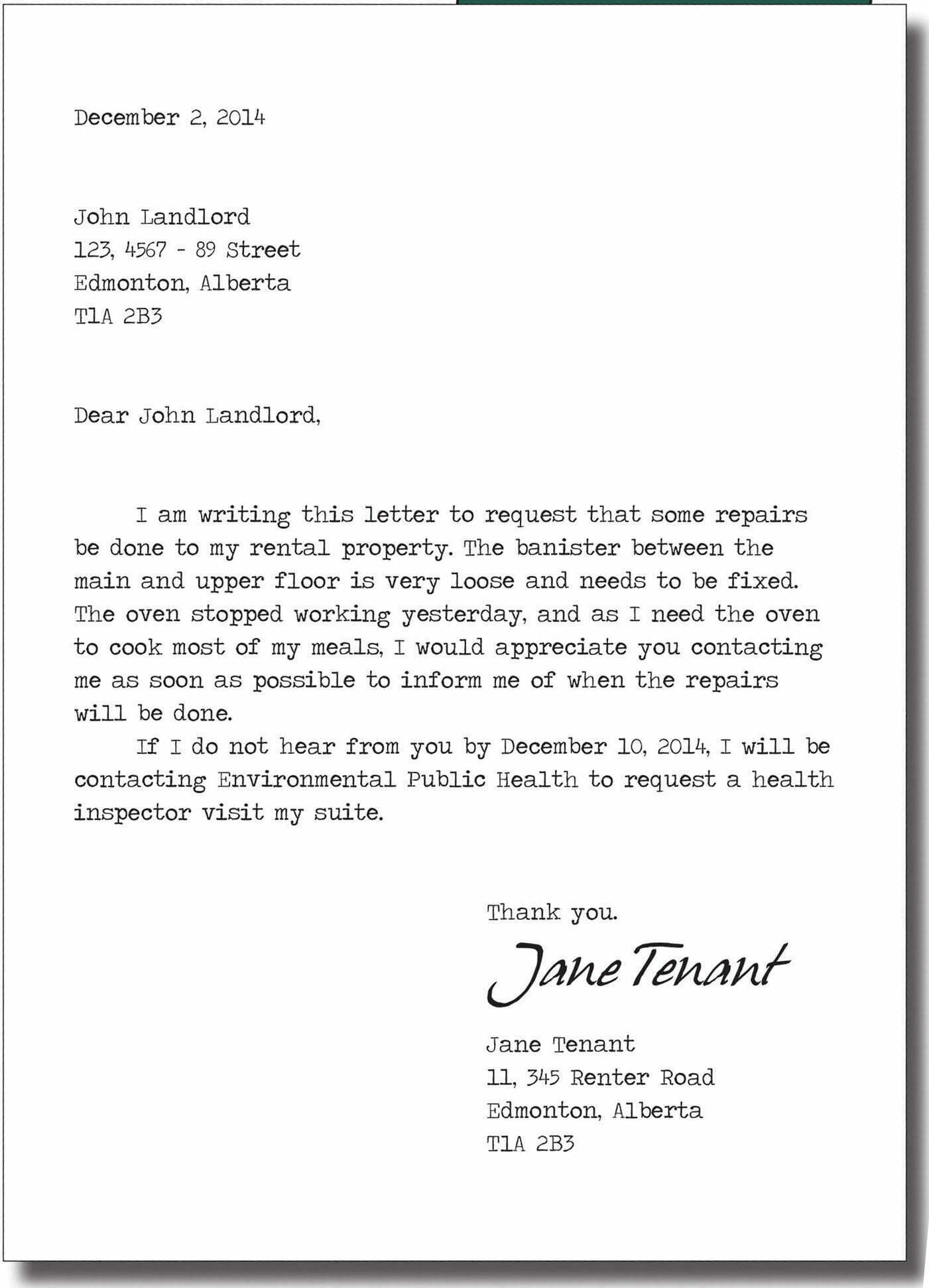 Letter To Break Lease from www.landlordandtenant.org